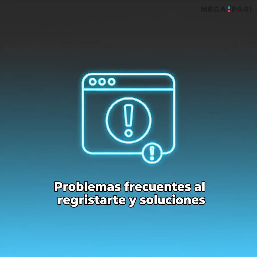 Infografía con tips de registro: no llega email o SMS, documento rechazado, cuenta ya existente y error en primer depósito.