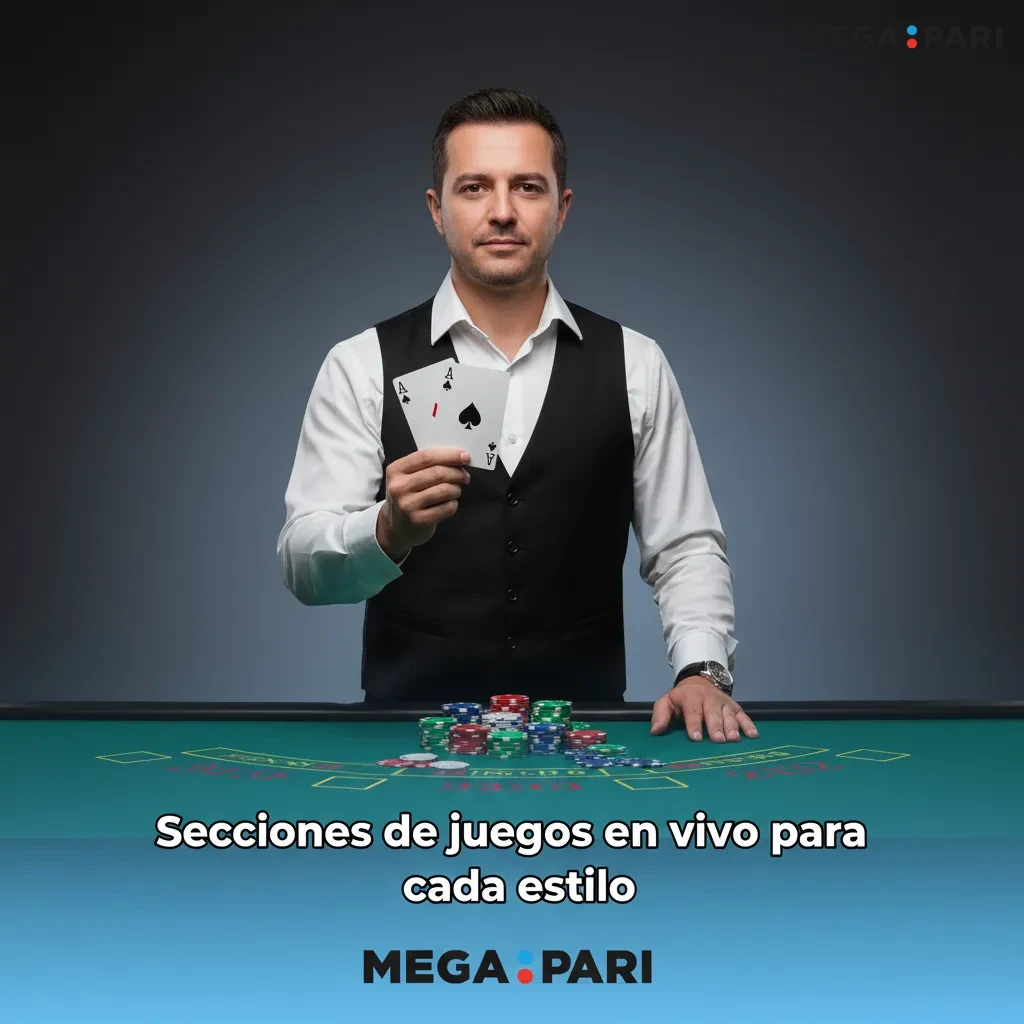 Sección de casino en vivo: ruleta, blackjack, baccarat, póker, juegos de TV y dados; más de 250 mesas locales y globales.