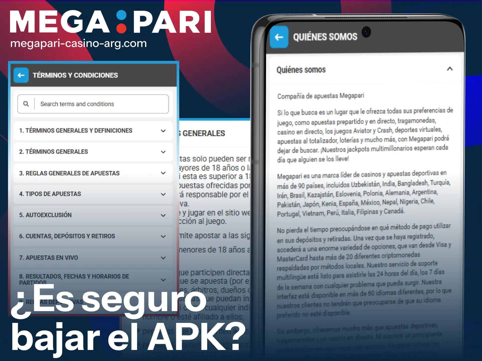Descargá el archivo APK de MegaPari App con total seguridad.