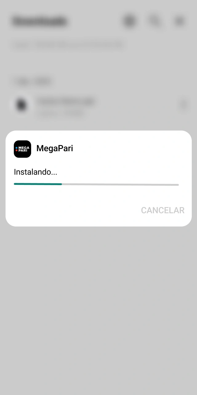 Instalá la versión más reciente de la actualización en MegaPari App.