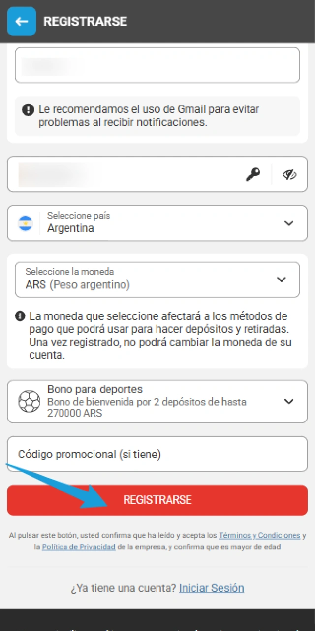 Confirmá y verificá tu perfil de Registro usando la MegaPari App.