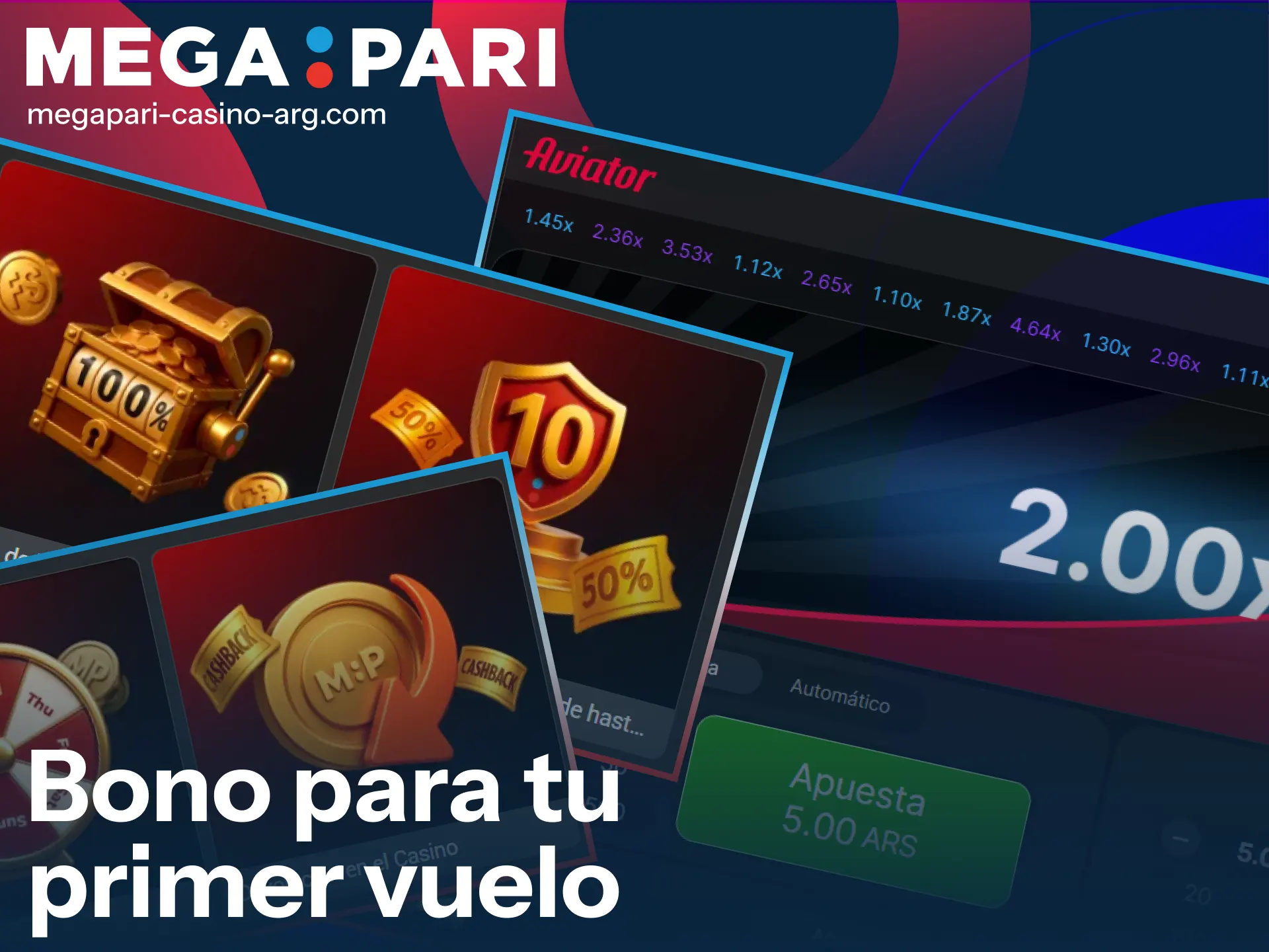 Reclamá tu bono de bienvenida en MegaPari para aumentar tus ganancias en Aviator.