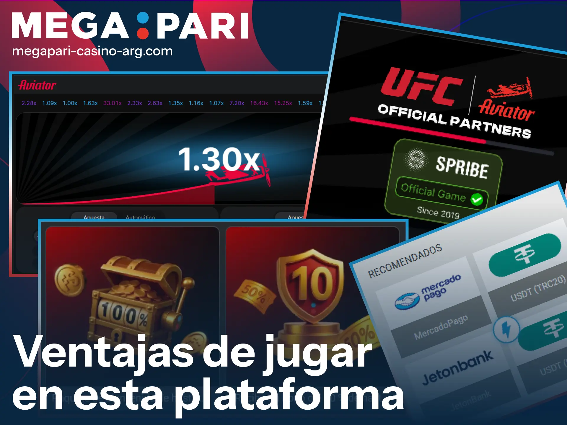 Explorá los beneficios exclusivos de elegir MegaPari para tus partidas de Aviator.