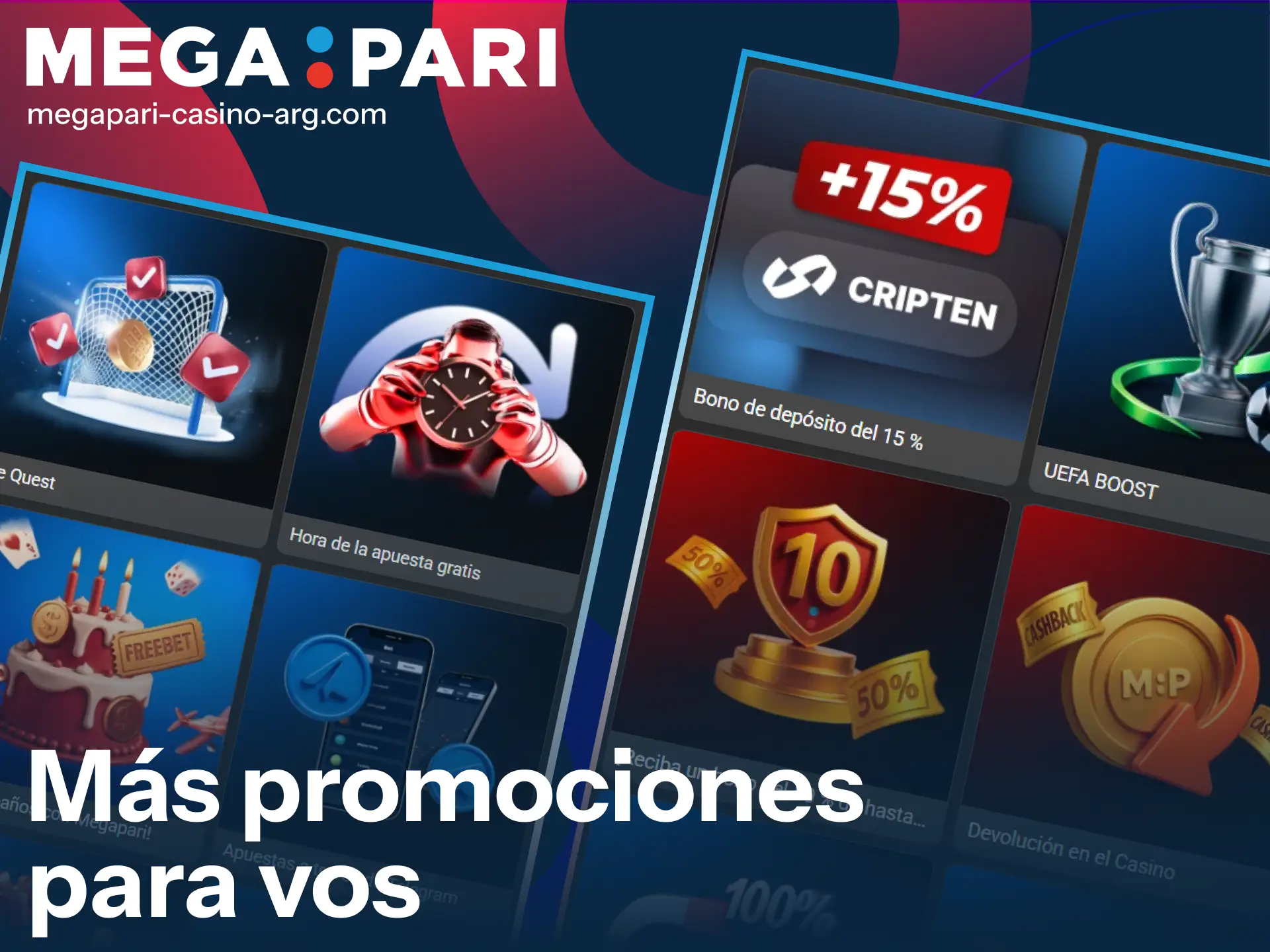 Descubrí la variedad de promociones y ofertas diarias que ofrece el casino MegaPari.