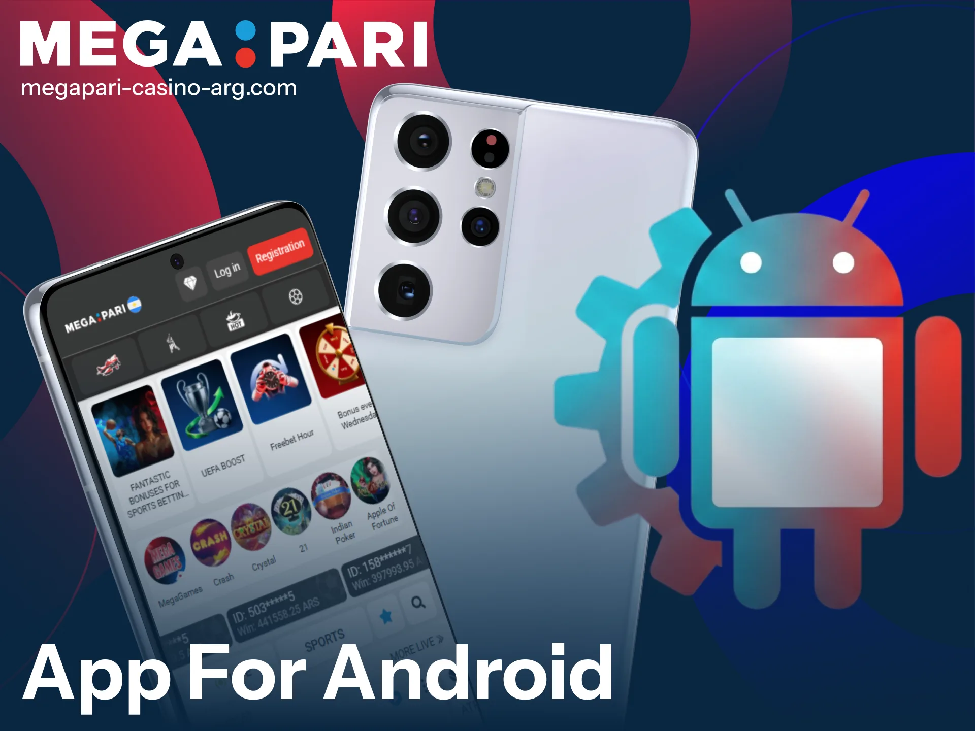 Get the official MegaPari APK for Android devices to bet and play in Argentina.