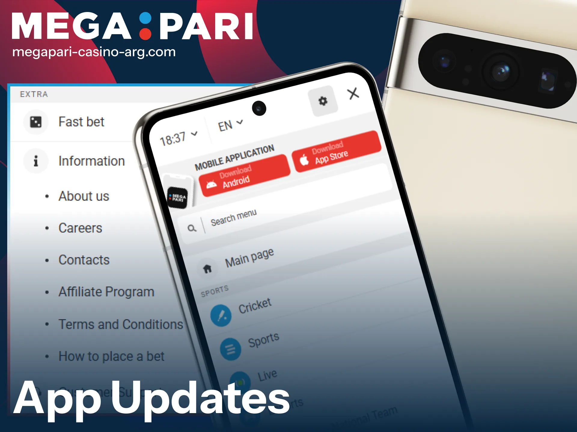 Keep your MegaPari App updated to the latest version for the best features and security.
