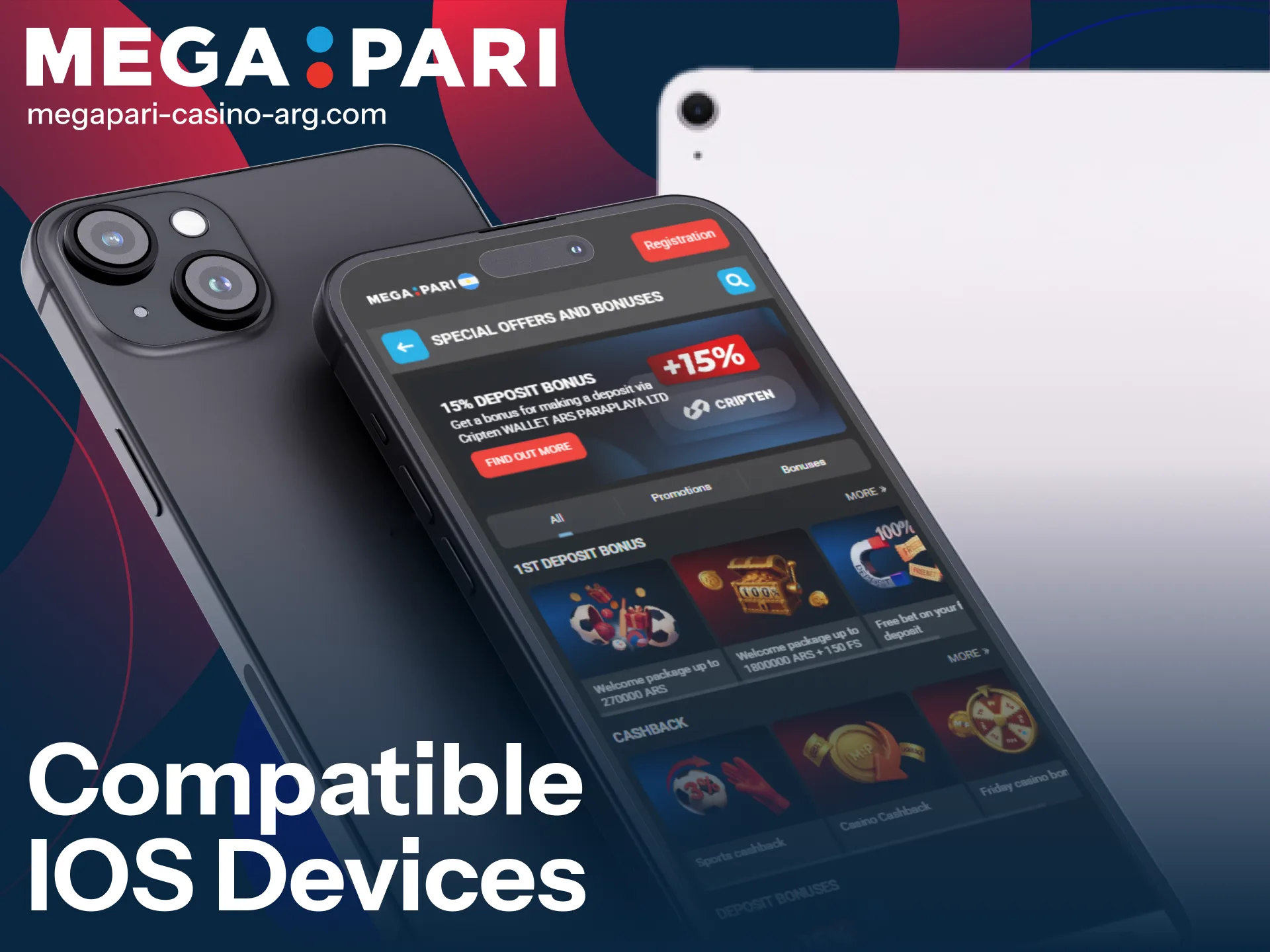 View the iOS devices compatible with the MegaPari mobile platform for iPhone and iPad users.