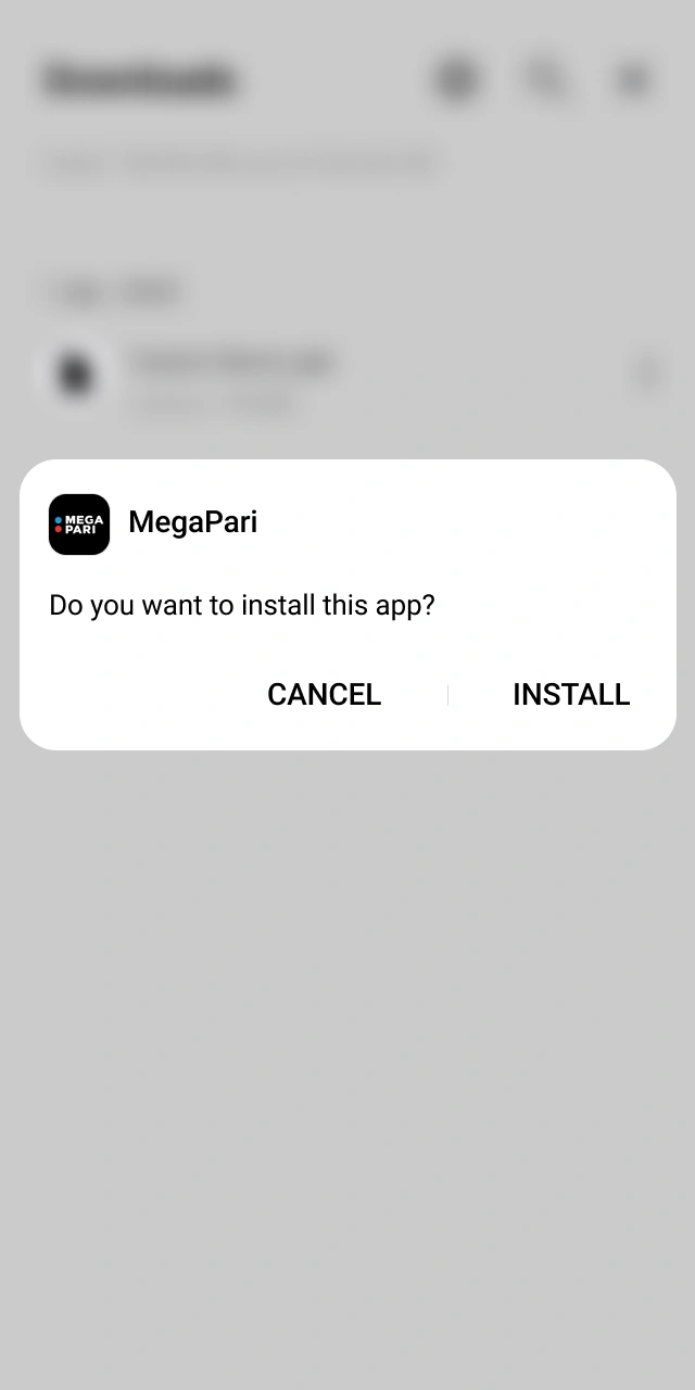 Run the downloaded file to overwrite the old version and install the latest MegaPari App update.