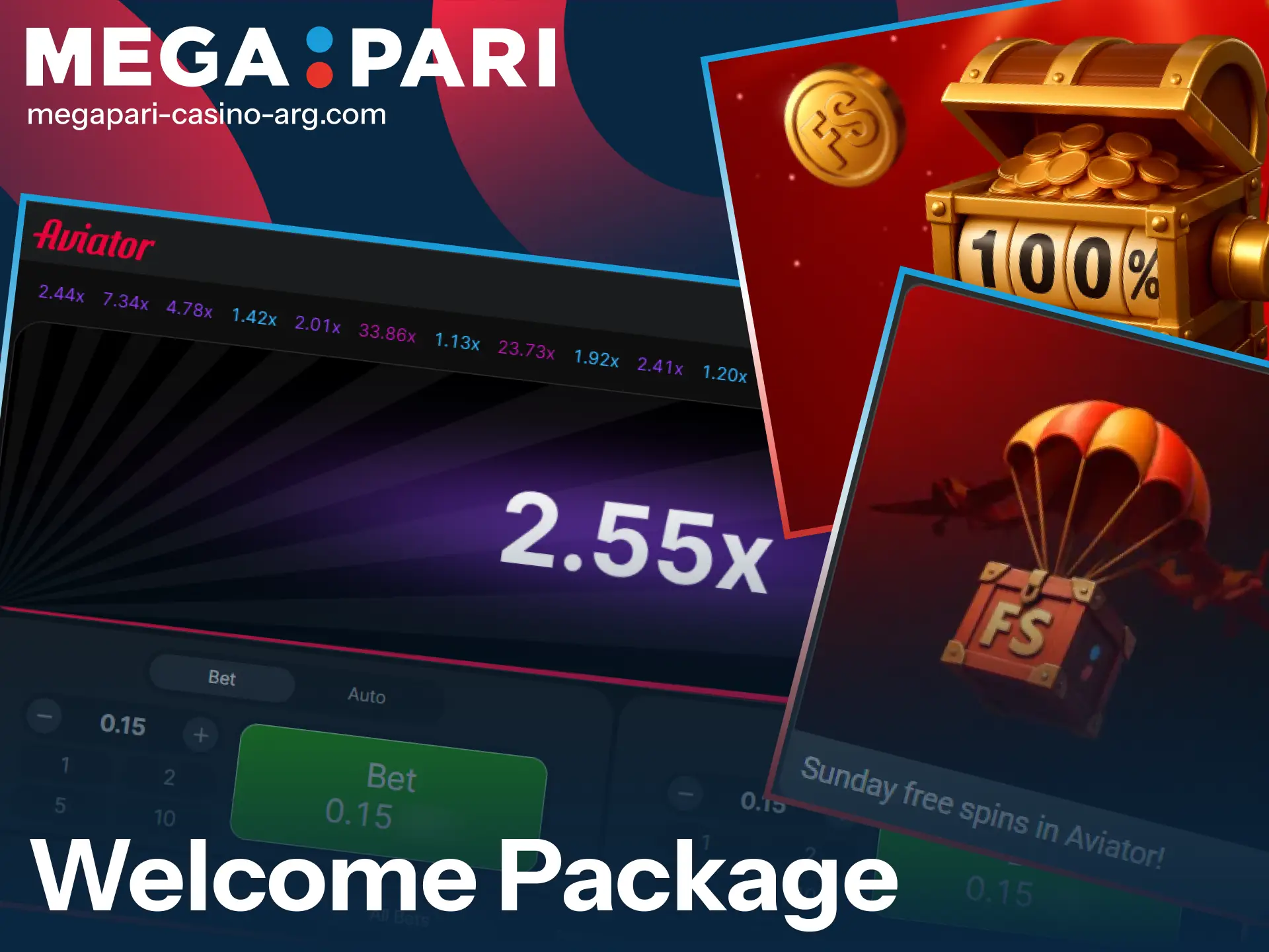 Set your stakes and cash out winnings in Aviator at MegaPari.