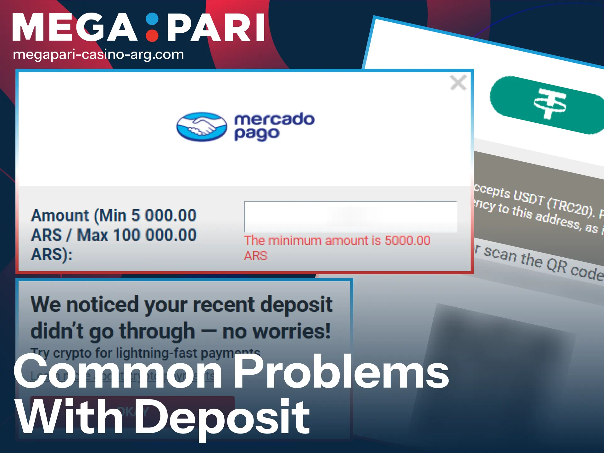 Fix your MegaPari Deposit issues to enjoy uninterrupted gaming in Argentina.