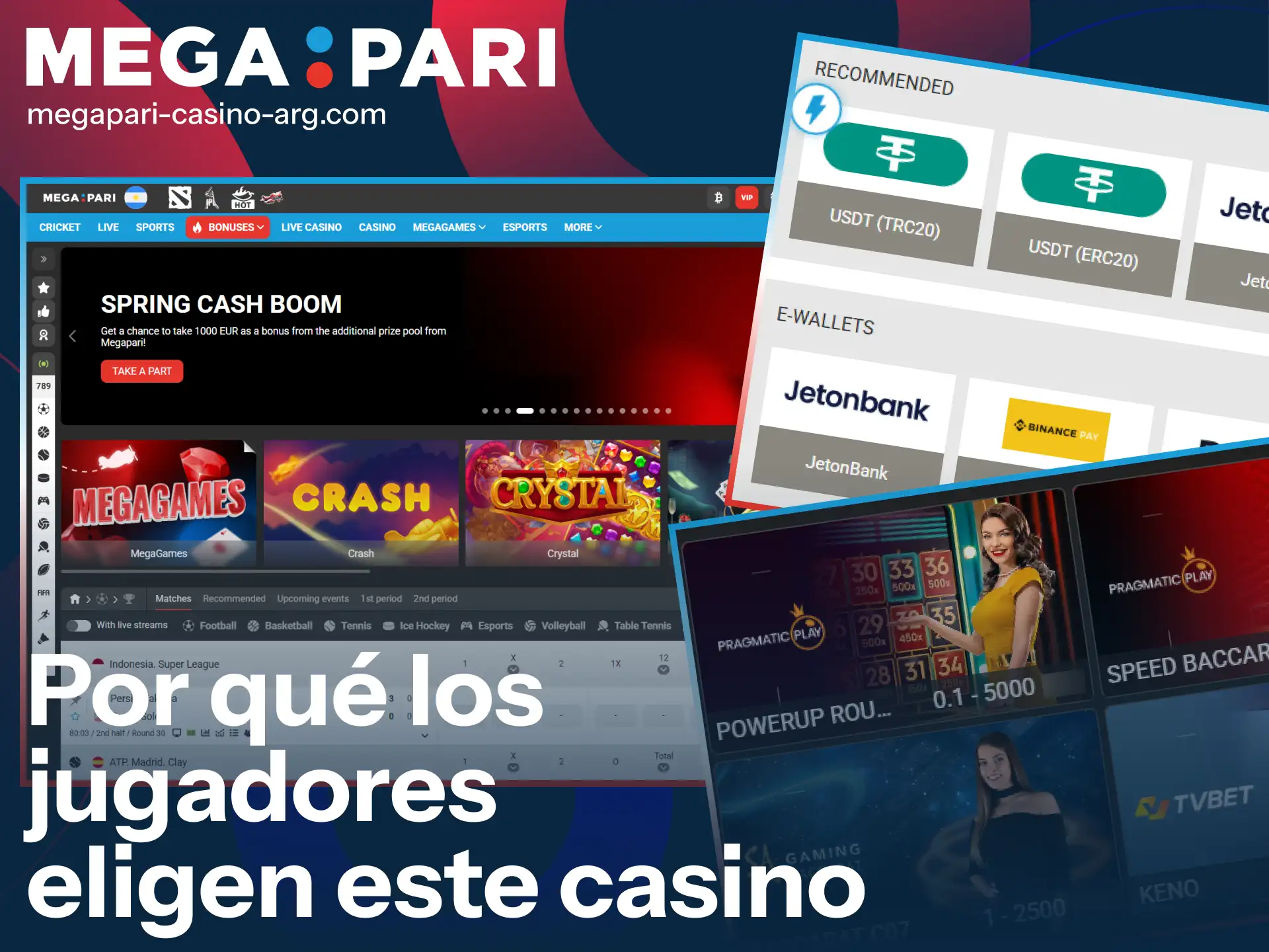 Conocé por qué los usuarios prefieren apostar en el casino MegaPari.