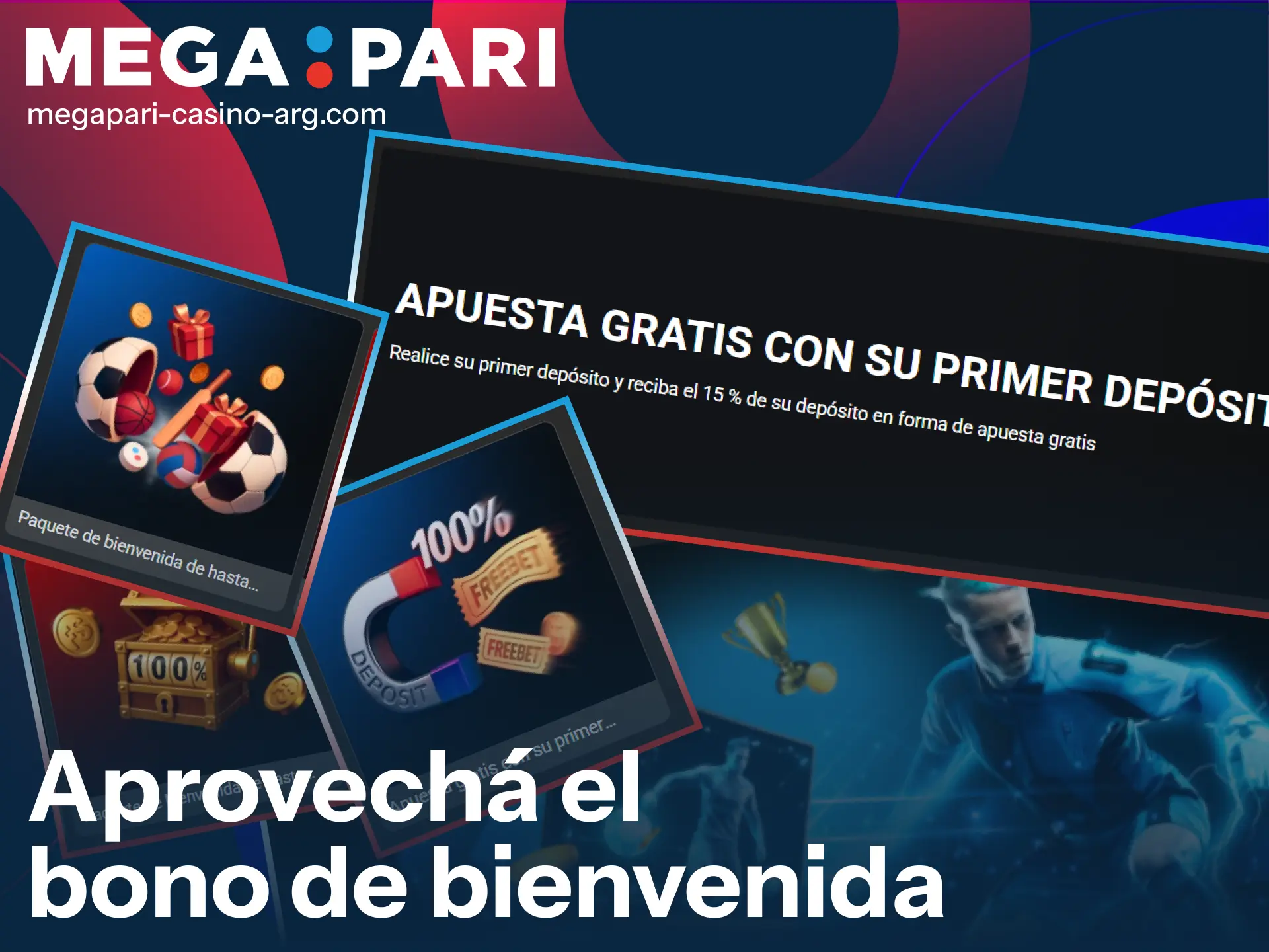 Activá tu bono de bienvenida tras el registro e ingreso en MegaPari.