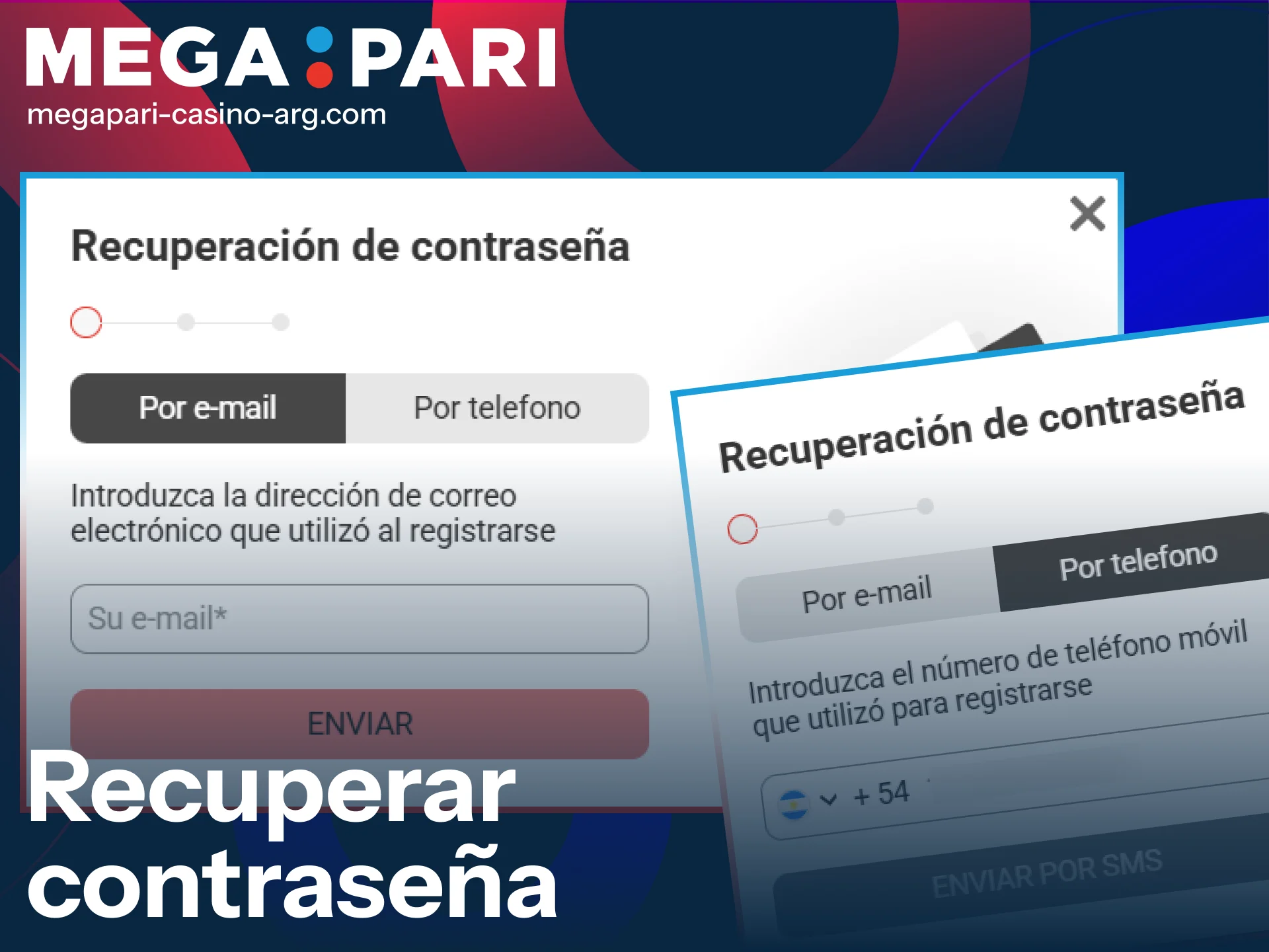 Recuperá tu clave para facilitar el ingreso a tu cuenta MegaPari.